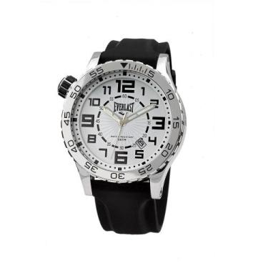 Imagem de Relógio Pulso Everlast Masculino Calendário E532, Prata