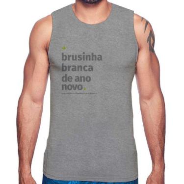 Imagem de Regata Brusinha branca de ano novo - Foca na Moda, Cinza, M