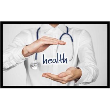 Imagem de Quadro Decorativo Medicina Médicos Estetoscópio Salas Saúde Consultóri