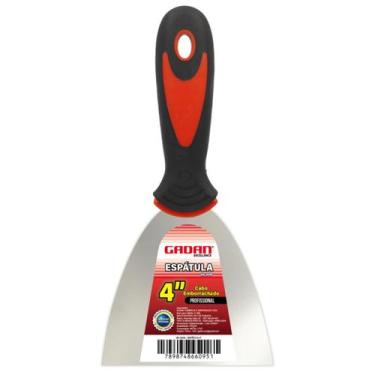 Imagem de Espátula Aço Inox Cabo Poliamida 4 Polegadas 102 mm Drywall - Gadan