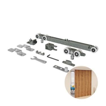 Imagem de Kit Sistema Rodízio Ro82 Standard de 40 A 80 Kg Médio Para Porta Corre