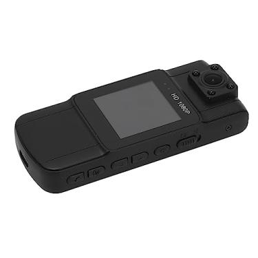 Imagem de Mini Câmera Corporal 1080P Visão Noturna Detecção de Movimento Lente Rotativa de 180 Graus Tela de 1,54 Polegadas para Monitoramento de Segurança