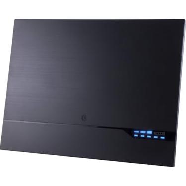 Imagem de Antena de TV HD amplificada GE, medidor de força de sinal de LED, longo alcance, suporta canais 4K 1080P UHF VHF HDTV, amplificador de sinal, cabo coaxial de 3 metros e adaptador AC, interior, 40529