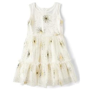 Imagem de The Children's Place Vestido feminino sem mangas para meninas, Stardust, 10