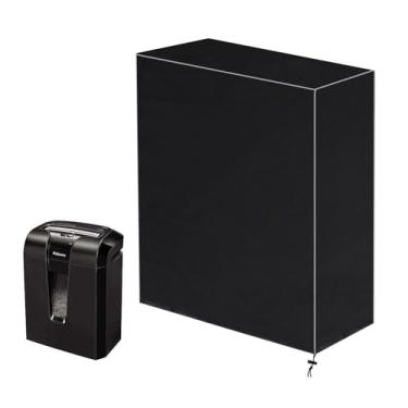 Imagem de Klmnop Capa de triturador de papel, capa impermeável Oxford 420D com cordão para escritório em casa (33 cm C x 21 cm L x 40 cm A)