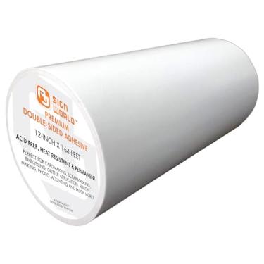 Imagem de AJ Sign World a melhor fita dupla-face permanente ultrafina de 12 "para artes, artesanato, corte e vinco, fotografia, scrapbooking, rasgo à mão, documentos, todos os fins (12 polegadas por 5