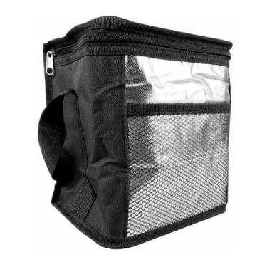 Imagem de Bolsa Térmica com Alça Poliéster 5 Litros Para Comidas (Preto)