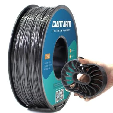 Imagem de GIANTARM Filamento Tpu 1,75 Mm Flexível Macio Impressora 3D Consumíveis Prata, 95A 1 Kg Carretel (2,2 Libras), Precisão Dimensional +/- 0,05 Mm