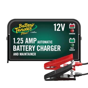 Imagem de Battery Tender Mais 12V Carregador De Bateria E Mantenedor: 1,25 Carregador De Bateria De Amp Powersport E Mantenedor Para Motocicletas, Atvs, Utvs Smart 12 Volts Automático Carregador Flutuante 021-0