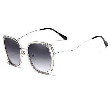 Imagem de Óculos de Sol Feminino Genuine Kingseven Proteção UV400 Gradiente N783