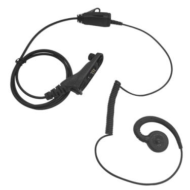 Imagem de HELETUL Fone de ouvido giratório em forma de C APX 6000 e fone de ouvido com fone de ouvido Ptt para Motorola APX 7000 8000 apx4000 apx6000 apx7000 apx8000 xpr 7550e 7550 6550e (preto)