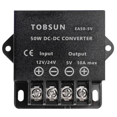 Imagem de EPBOWPT DC 12V 24V para DC 5V 10A, 5V 5A, 12V 5A, 10A adaptador de alimentação conversor de energia, 12/24V to 5V 10A Converter, 12/24V to 5V 10A