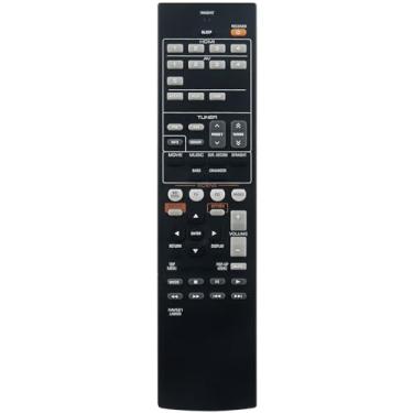 Imagem de Controle remoto de substituição RAV521 ZJ66500 aplicável ao receptor AV Yamaha RX-V377 HTR-3067 RX-V377BL YHT-4910U YHT-4910UBL RX-V373 RX-V475 RX-V385 RX-V375 RXV375 77 HTRR 3067 RXV377BL YHT4910U