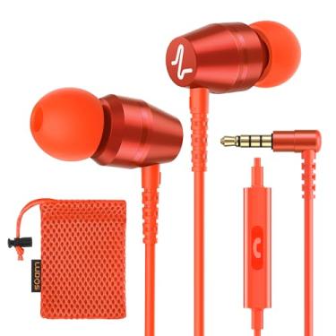 Imagem de LUDOS OMNITONE Fones de ouvido intra-auriculares com fio, garantia de 5 anos, fones de ouvido com microfone, fones de ouvido com fio de 3,5 mm, videoconferência para iPhone, Samsung, laptop, crianças,