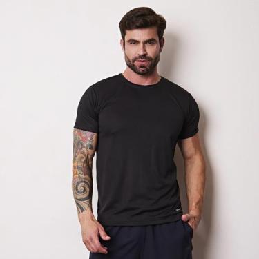 Imagem de Camiseta Masculina Dryfit Esportiva Academia - Sem marca, Preto, P