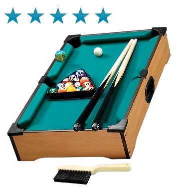 Imagem de Brinquedo Mini Bilhar Mesa De Sinuca Junior Infantil Criança DMT5080