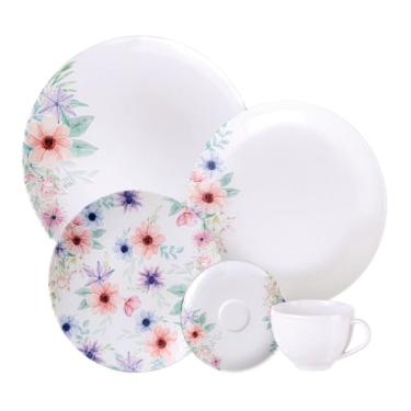 Imagem de Aparelho De Jantar Em Porcelana 20 Peças Floratta Tramontina