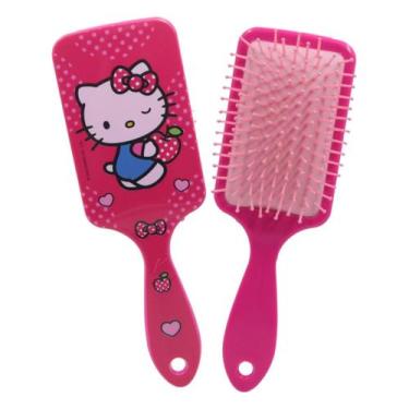 Imagem de Escova De Cabelo Raquete Hello Kitty Beleza Anti Frizz, - Sanrio