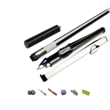 Imagem de Taco de Sinuca Profissional CQBXRD - 1/2 Estrutura Taco de Bordo Canadense, 147cm 58in, Cabeça de Polo 13mm