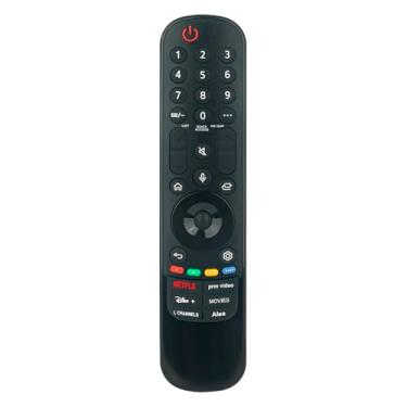 Imagem de Allimity AKB76043112 MR23GA Substituição de controle remoto de voz para LG OLED UHD Smart TV OLED77C3AUA OLED65C36LC OLED65G36LA OLED55A3PUA OLED42C31LA OLED65C3PUA OLED55C3PUA OLED55C36LC OLED42C31LA