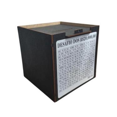Imagem de Cofre Caixa Desafio 200 Depósitos - 5Mil/10Mil/20Mil - ANA DECORAÇÕES,