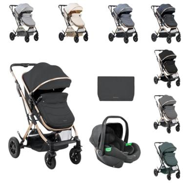 Imagem de Kikkaboo Kaia 3 em 1 cadeira de passeio, adaptador, assento desportivo, cor: cinza escuro