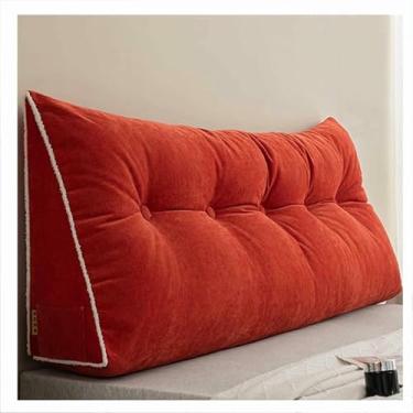 Imagem de LGEOELIAS Almofada de encosto de cama, almofada de cabeceira triangular, almofada de suporte de posicionamento do encosto, para hospitais, hotéis, sofás-cama, tatami, sofás, cadeiras de balanço