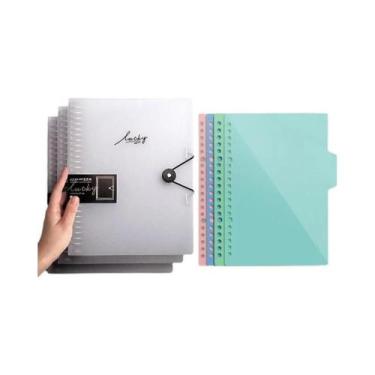 Imagem de Pasta de A4, A5 e B5 para Folhas Soltas - Transparente - Ideal para No