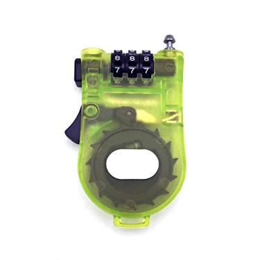 Imagem de Cadeado de 3 pés com cabo retrátil e senha da Crysto, Verde