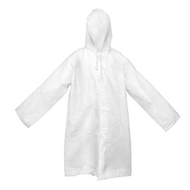 Imagem de Capa De Chuva Infantil Com Capuz Impermeável EVA Branco