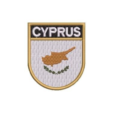 Imagem de BP0439E-001 Bandeira Chipre Patch Bordado 6,8×8 (D-Arquivo Matriz para bordar.)