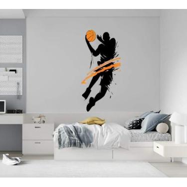 Imagem de Adesivo De Parede Jogador De Basquete Mod08 - Lojinha Da Luc Adesivos