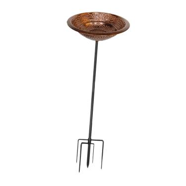 Imagem de Generic Comedouro para pássaros, tigela de ferro decorativa para decoração de pássaros ao ar livre, bebedouro para pássaros de jardim, gramado, pátio