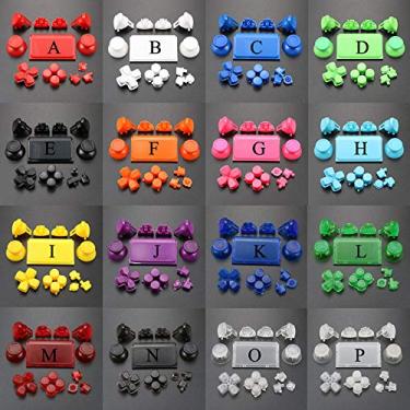 Imagem de Conjunto completo de botões para PS4 Pro Joysticks Dpad R1 L1 R2 L2 Direção Tecla ABXY Botões JDS 040 JDS-040 para Sony Playstion 4 Pro Controller, Clear Black