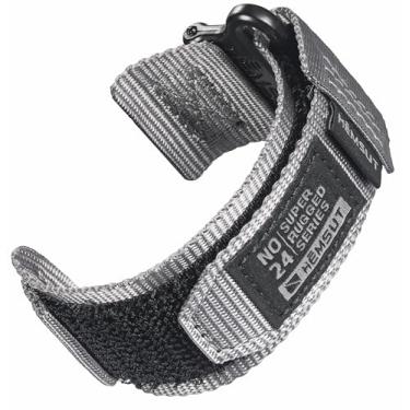 Imagem de DAVILANE Pulseira de relógio de liberação rápida compatível com Coros APEX 42 mm/PACE 2/APEX 2, pulseiras de substituição de nylon com gancho e laço