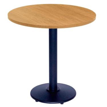 Imagem de Mesa Zeta Ferro Preto 75 cm (Alt) Disco Redondo Tampo MDP Redondo 60 cm (Larg) x 2,5 cm (Alt) Samba