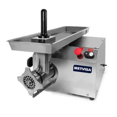 Imagem de Moedor De Carne Metvisa Boca 10 em Inox Motor 0,5CV Gabinete em Inox N