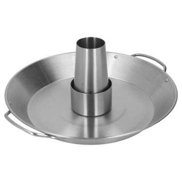 Imagem de Yctze Rack de Torrefador de Frango para Lata de Cerveja - Reutilizável 430 PAN de Assar Aço Inoxidável para Churrasco para Frango, Pato e Peru Pequeno - Ferramenta Fácil de Churrasqueira para