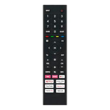 Imagem de Controle remoto de substituição ERF3A80 para Smart TV Hisense UHD 43A6G 43A68G 50A6G 50A68G 55A6G 55A68G 60A6G 65A6G 65A68G 70A6G 75A6G 75A68G 43A6FGTUK 50A6GTUK Reino Unido 50A6 BGTUK 50A6CGTUK
