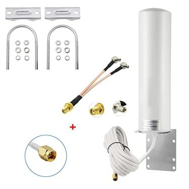 Imagem de Antena de longo alcance de alto ganho SMA externa 10-12dBi macho/Dual TS9 3G 4G LTE para Netgear Nighthawk M1 MR1100 Verizon Jetpack 8800L Mobile Hotpots Router MiFi Mobile Hotspot 4G LTE Router