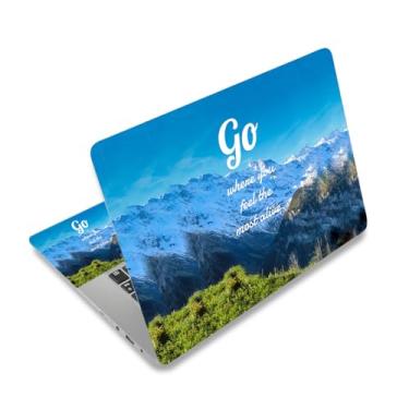 Imagem de 12,1 13 13,3 14 15,4 15,6 polegadas Laptop Skin Decalque Universal Vinil Netbook Adesivo reutilizável Notebook PC Arte Decalque Capa protetora, à prova d'água e resistente a arranhões (montanhas)