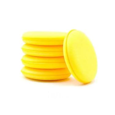 Imagem de Kit com 06 esponjas para lavagem ou aplicação de cera automotiva.(6 AMARELA)