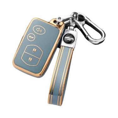 Imagem de Toyota RAV4 Highlander Camry Avalon Prius Capa De Chave Silicone TPU F