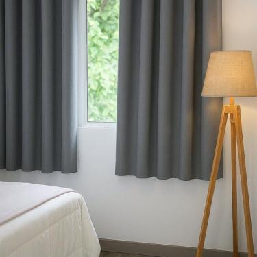 Imagem de Cortina Tecido Blackout 270cm X 170cm Eclipse Astro Cinza - CASA ANTON