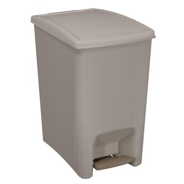 Imagem de Lixeira Astra Branca Pedal Dupla Abertura