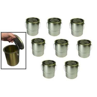 Imagem de 8 Lata Vazia Galao 3,6l Artesanato - Parafutrecos