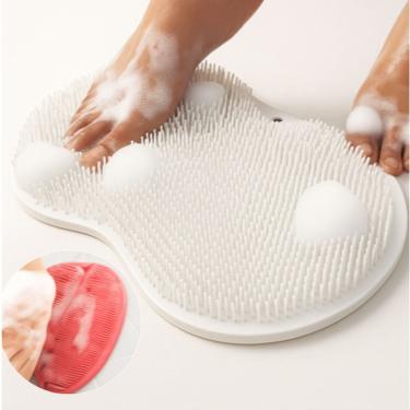 Imagem de Escova Esfoliante Multiuso Limpador De Costas Prático E Útil Chuveiro Para Os Pés Escova Massageadora