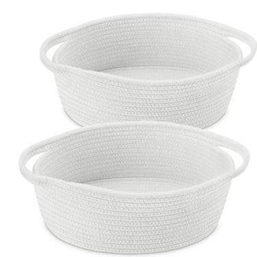 Imagem de Cesta de armazenamento: Benkle, tecido pequeno, 30 x 20 x 13 cm, corda