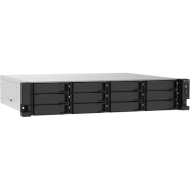 Imagem de Storage QNAP 12-Baias TS-1273AU-RP-8G - Ryzen V1500B 2.2GHz (Quad-Core), 8GB DDR4, 2.5GbE x2, 2xPCI-E, Redundante, Rack