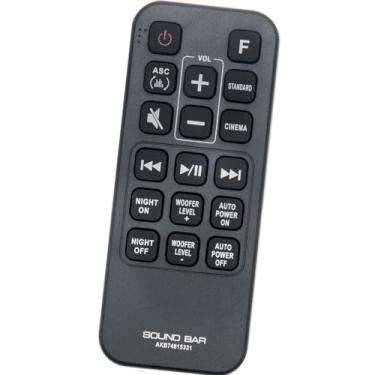 Imagem de AKB74815331 Ajuste remoto substituído para LG Soundbar SPH5BW SH4 SPH5B-W SH4D SPJ4B-W SHC4 SJ3 SJ4 MA5 SPJ4BW